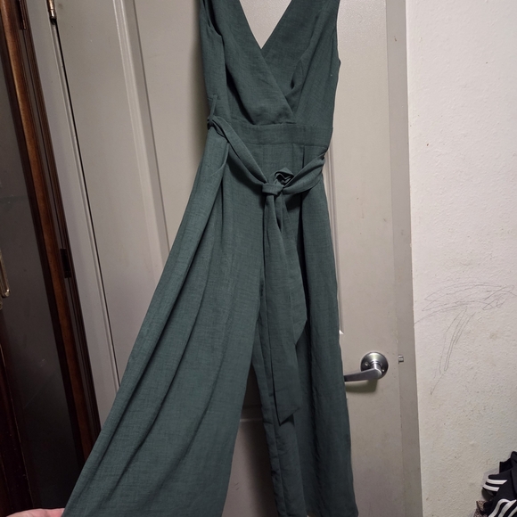 Lulu's Elegant Deep Green Jumpsuit - Picture 2 of 6